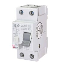 Siguranta automata (disjunctor) cu protectie diferentiala monofazica ETI, 63A, 300mA, RCCB, tip A, 10kA, EFI-2, 002064524