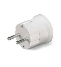 Stecher Scame, 2P+E, alb, 16A, intrare cablu frontal