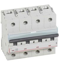 Siguranta automata (disjunctor) tetrapolara Legrand, 4P, 80A, curba C, 10kA, 408703