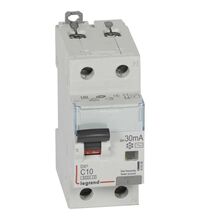 Siguranta automata (disjunctor) cu protectie diferentiala monofazica Legrand, 10A, 30mA, curba C, RCBO, tip AC, 6kA, 411000