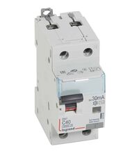 Siguranta automata (disjunctor) cu protectie diferentiala monofazica Legrand, 40A, 30mA, curba C, RCBO, tip AC, 6kA, 411006