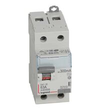 Siguranta automata (disjunctor) cu protectie diferentiala monofazica Legrand, 63A, 300mA, RCCB, tip AC, 6kA, DX3, 411526