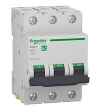 Siguranta automata (disjunctor) tripolara Schneider, 3P, 16A, curba C, 4.5kA, EZ9F32316