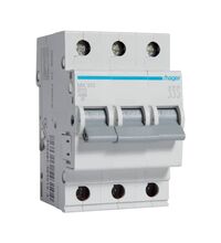 Siguranta automata (disjunctor) tripolara Hager, 3P, 10A, curba B, 4.5kA, MX310