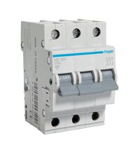 Siguranta automata (disjunctor) tripolara Hager, 3P, 50A, curba C, 4.5kA, MY350