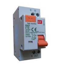 Siguranta automata (disjunctor) cu protectie diferentiala monofazica LSis, 63A, 300mA, RCCB, tip AC, 6kA, RKN 2P (1P+N) 63A, RKN 63A300