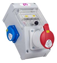 Tablou organizare santier trifazic/monofazic 4 module IP44, 230/415VAC, 16A, ETI, 004483110