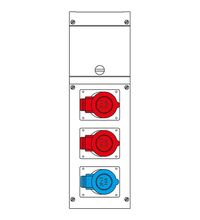 Tablou organizare santier trifazic/monofazic, IP44, 230/415VAC, 16A, Scame, 632.3005-060