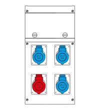 Tablou organizare santier trifazic/monofazic 8 module IP66, 230/415VAC, 16A, Scame, 632.4500-008