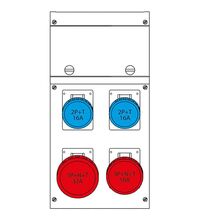 Tablou organizare santier trifazic/monofazic 8 module IP66, 230/415VAC, 16A/32A, Scame, 632.4500-328