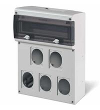 Tablou organizare santier neechipat, 14 module, IP66, Scame, 632.5500-000
