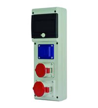 Tablou organizare santier trifazic/monofazic 6 module IP44, 230/415VAC, 16A, Scame, 632.RO0008