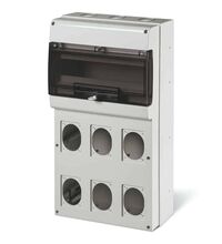 Tablou organizare santier neechipat, 16 module, IP66, Scame, 672.5616