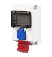 Tablou organizare santier trifazic/monofazic 6 module IP54, 230/415VAC, 16A, PCE, 9605105