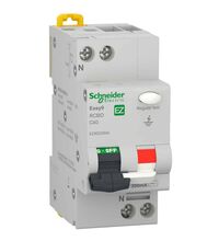 Siguranta automata (disjunctor) cu protectie diferentiala monofazica Schneider, 40A, 300mA, curba C, RCBO, tip AC, 4.5kA, EZ9D22640