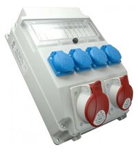 Tablou organizare santier trifazic/monofazic 11 module IP54, 230/415VAC, 16A/32A, SEZ, ROS 11/x-22/S