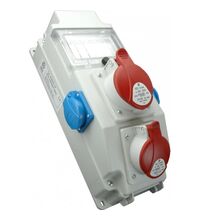 Tablou organizare santier trifazic/monofazic 6 module IP54, 230/415VAC, 16A, SEZ, ROS 5-6/x-17/S