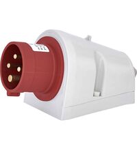 Stecher trifazic ETI, IP44, aplicat, 3P+E, 16A , 004482059