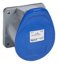 Priza monofazica Legrand, IP44, incastrata, 2P+E, 32A , 058054