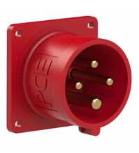 Stecher trifazic PCE, IP44, aplicat, 3P+E, 16A , 614-6f6