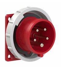 Stecher trifazic PCE, cu inversarea fazelor, IP67, aplicat, 3P+N+E, 16A , 413-6f8