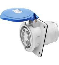 Priza monofazica Gewiss, IP44/IP54, incastrata, 3P+N+E, 63A , GW63218H