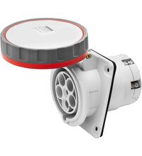 Priza trifazica Gewiss, IP66/IP67, incastrata, 3P+N+E, 63A , GW63254H