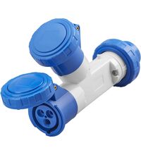 Adaptor priza monofazica-priza monofazica Gewiss, IP67, mobil, 2P+E, 16A , GW64010