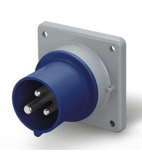 Stecher monofazic Scame, IP44/54, incastrat, 2P+E, 32A , 243.3293