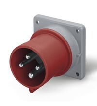 Stecher trifazic Scame, IP44/IP54, incastrat, 3P+E, 32A , 243.3296