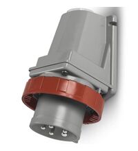 Stecher trifazic Scame, cu inversarea fazelor, IP66/68, aplicat, 3P+E, 32A , 245.3296RV