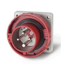 Stecher trifazic Scame, cu inversarea fazelor, IP66/68, incastrat, 3P+E, 32A , 248.3296RV