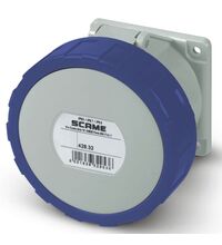 Priza monofazica Scame, IP66/IP68, incastrata, 2P+E, 32A , 428.3263