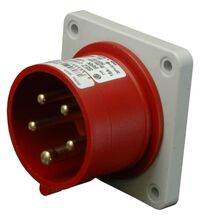Stecher trifazic SEZ, IP54, incastrat, 3P+N+E, 16A , IRRN 1653