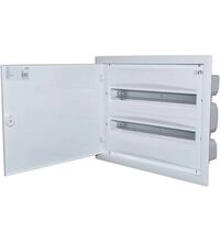 Tablou electric metalic, 48 module, 2X24, incastrat, cu plastroane, ETI, IP40, 001101293