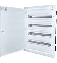 Tablou electric metalic, 96 module, incastrat, cu plastroane, ETI, IP40, 001101295