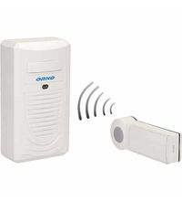 Sonerie wireless, 1 post, 80dB, alba, Disco Ac, Orno