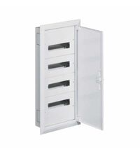 Tablou electric metalic, 48 module, incastrat, cu plastroane, Hager, IP30, FW412F