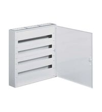 Tablou electric metalic, 144 module, aplicat, cu plastroane, Hager, IP30, FW436W