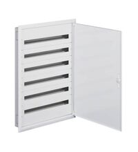 Tablou electric metalic, 216 module, incastrat, cu plastroane, Hager, IP30, FW636F