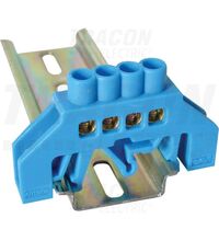 Bara terminala, izolata/nul, 4 suruburi, 2.5-10mmp, Tracon, NPE-B6-4