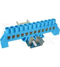 Bara terminala, izolata/nul, 12 suruburi, 4-25mmp, Tracon, NPE-B8-12