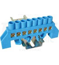 Bara terminala, izolata/nul, 8 suruburi, 4-25mmp, Tracon, NPE-B8-8