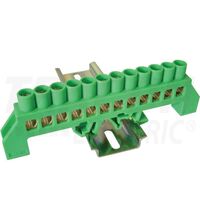 Bara terminala, izolata/impamantare, 12 suruburi, 4-25mmp, Tracon, NPE-G8-12