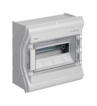 Tablou electric PVC, 12 module, aplicat, Hager, IP54, VE112L