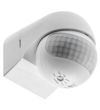 Senzor de miscare 180 grade, aplicat, alb, 800W, IP44, CR-13, GTV