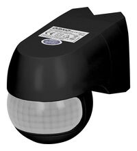 Senzor de miscare 220 grade, aplicat, negru, 1200W, IP44, Orno, OR-CR-262/B