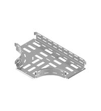 Derivatie ''T'' pentru jgheab metalic din tabla perforata, Baks, 200x110mm