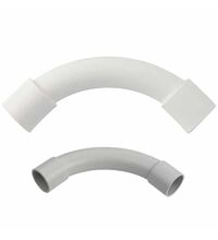 Cot 90 grade tub PVC Dietzel Univolt, mufat, 25mm, negru