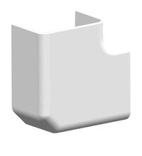 Unghi plan pentru canal cablu PVC Kopos, 15x10mm, alb